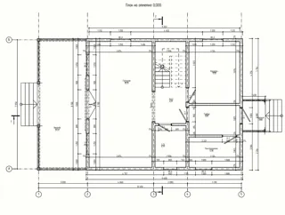 Haus nach individuellem Entwurf, Dorf Kovarditsy: Grundriss des Projekts