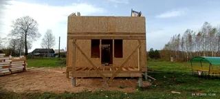 86 m² house, “Solo” design, Kozhevnikovo village: wall assembly