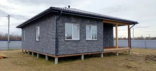 Haus nach individuellem Entwurf, Dorf Zavrazhe: fertiges Gebäude