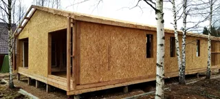 House based on the “Barnhouse 110” design, Moscow Region: completed house