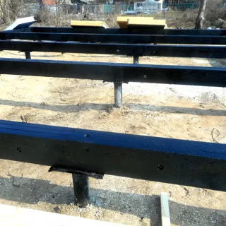 Haus nach Projekt „Radoniza“, Region Kaluga: Fundament und Grundrahmen