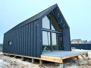 “Barnhouse Otrazhenie” projesine göre ev, Yaroslavl bölgesi: tamamlanmış ev