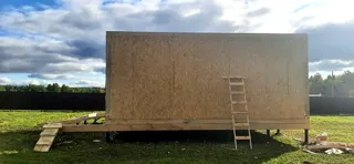 Haus 115 m² nach individuellem Projekt, Dorf Golovino: Wandmontage