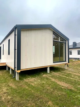 Haus nach Projekt „Barnhouse 45“, Gebiet Iwanowo: Fassadenverkleidung