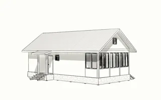 Custom-design house, Rodniki: project rendering