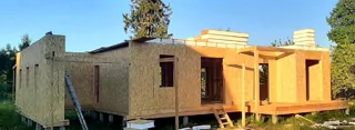 Haus 153,4 m² nach individuellem Projekt, Dorf Vereskunovo: Wandmontage