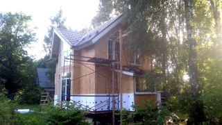 Haus nach Projekt „Musterhaus“, Gebiet Moskau: Fassadenverkleidung