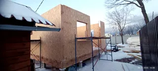 74 m² ev, özel proje, “Jeleznodorojnik” SNT: duvar montajı