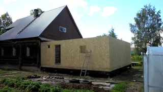 Haus nach individuellem Entwurf, Dorf Babukovo: Wandmontage