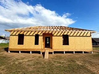 129,55 m² house built to a custom design, Kostroma Region: roofing