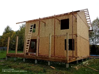 Haus nach Projekt „Dilischans 8x9“, Region Wologda: Dach