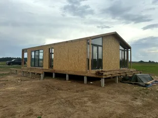 Haus nach Projekt „Barnhouse 84.2“, Dorf Ivantsevo: Fertiges Haus