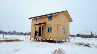103 m² ev, “Ermak” projesi, Zaluzhe köyü: tamamlanmış ev