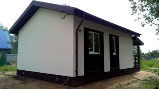 Haus nach Projekt „Slawjanskij Skit“, Region Jaroslawl: Fertiges Haus