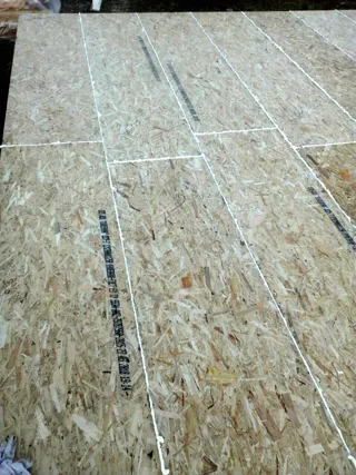 Haus nach Projekt „Mistika - S2.8“, Narofominsk: Fundament und Grundrahmen