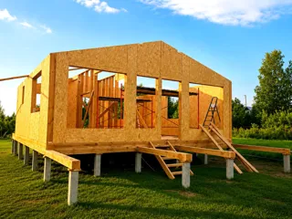 Haus nach individuellem Entwurf, Region Wologda: Wandmontage