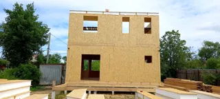 Haus 123,5 m², individuelles Projekt, Furmanov: Obergeschoss und Dachgeschoss