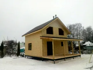 Haus nach Projekt „Wdochnowenie“, Wyksa: fertiges Haus