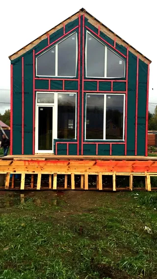 75 m² ev, “Barnhouse Otrazhenie” projesi, Beloostrov kasabası: tamamlanmış ev