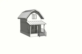 Haus 46 m², individuelles Projekt, SNT „Rasswet“
