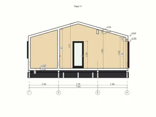 Haus nach Projekt „Barnhouse 53“, SNT „Urroschaj“: Projektgrundriss