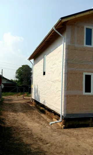 Haus nach Projekt „Lord“, Gebiet Iwanowo: Fassadenverkleidung