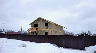 Haus nach individuellem Entwurf, Dorf Greshnevo: zweites Obergeschoss und Dachgeschoss