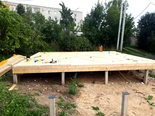 Haus 138 m² nach individuellem Projekt, Kostroma: SIP-Boden auf Höhe 0