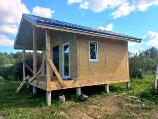 30 m² house, “Nezhnost 4” design, Yaroslavl Region: finished house