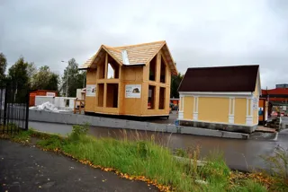 Haus nach Projekt „Musterhaus“, Yaroslavl: Wandmontage