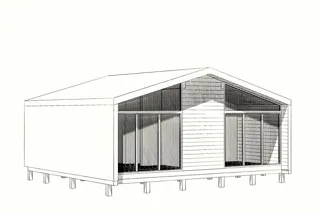 Haus nach individuellem Entwurf, Dorf Paneevo: Projektvisualisierung