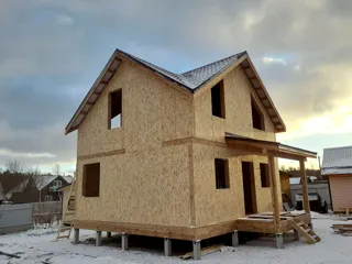 Haus nach Projekt „Elisej“, Region Wologda: Fertiges Haus