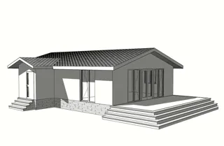 Haus 104 m² nach individuellem Projekt, Galich: Projektvisualisierung