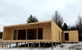 Haus 111,6 m² nach individuellem Projekt, Dorf Troitse Seltsy: Fertiges Haus