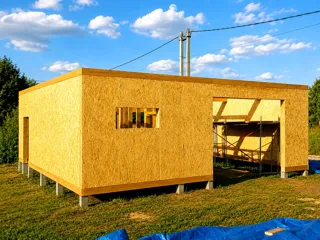 Garage nach individuellem Projekt, Gebiet Moskau: Wandmontage