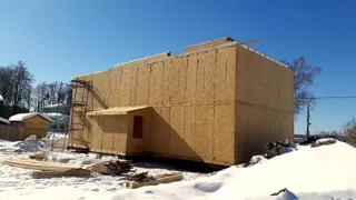 Haus nach Projekt „Minihotel“, Gebiet Iwanowo: Wandmontage