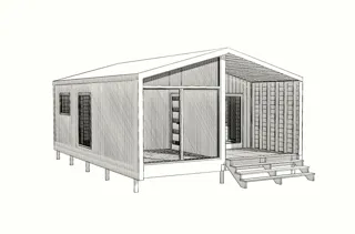 Özel projeye göre 54 m² ev, Zverintsy köyü: proje görselleştirmesi