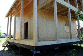 Haus nach Projekt „Metschta XXL“, Dorf Palmintsyno: Innenwände