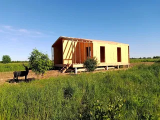 Özel projeye göre 54 m² ev, Zverintsy köyü: tamamlanmış ev
