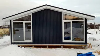 “Barnhouse 76.1” projesine göre ev, Kostroma bölgesi: tamamlanmış ev