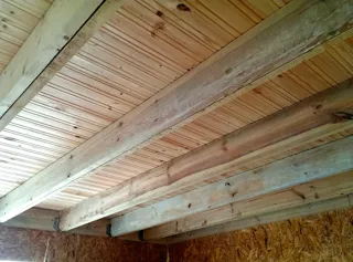 Haus nach Projekt „Sefir“, Dorf Kadnikovo: Dach