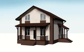 Custom-design house, Patrikeevo village: project rendering