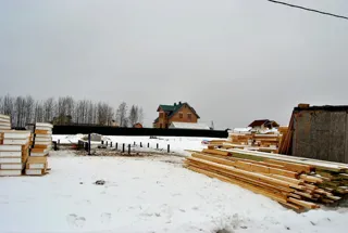 House based on the “Vega” design, Yaroslavl Region: foundation and sill strapping