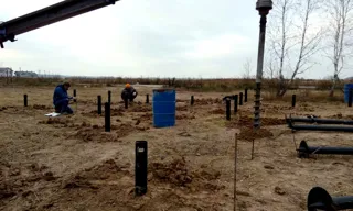 Haus nach Projekt „Slatoust“, Gebiet Moskau: Fundament und Grundrahmen