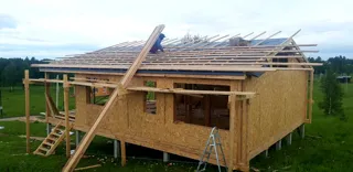 Haus 84 m², individuelles Projekt, Siedlung „Pojma Rusy“: Wandmontage
