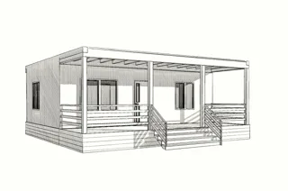 Haus 62 m² nach individuellem Projekt, Dorf Ankudinovo