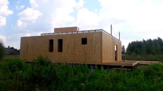 Haus nach individuellem Entwurf, Dorf Fedosovo: Wandmontage
