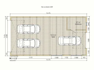 Garage nach Projekt „Garage“, Gebiet Kostroma: Grundriss des Projekts