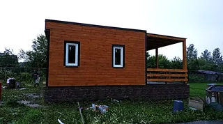 Haus nach Projekt „Mistika - S2.8“, Dorf Kukarino: Fertiges Haus