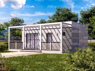 Haus nach Projekt „Mistika - N2.8“, Dorf Lyutovo: Projektvisualisierung